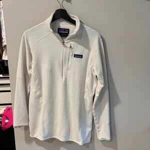 Patagonia Cream Waffle-Knit Quarter-Zip